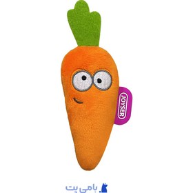 تصویر اسباب بازی گربه مدل هویج با کت نیپ 