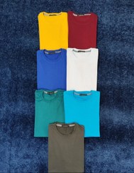 تصویر تیشرت ساده نارنجی نخ پنبه - 2XL Plain Orange Cotton T-shirt