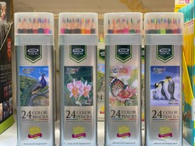 تصویر مداد رنگی 24 رنگ 