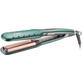 تصویر فرکننده و حالت دهنده موی سر حرفه‌ای مسافرتی کمی Kemei Salon Hair Straightener Curling Iron Km-2053 