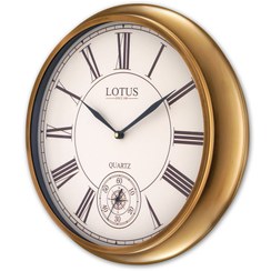 تصویر ساعت دیواری فلزی لوتوس مدل CARLO کد M-20500 رنگ SILVER LOTUS - GEORGEWEST Metal Wall Clock Code M-20500