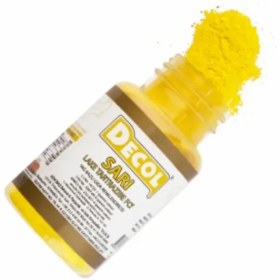 تصویر رنگ پودری خوراکی دکول زرد 