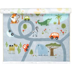 تصویر فرش کودک طرح جاده جنگلی کد F10A7101291 