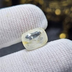 تصویر نگین سنگ طبیعی توپاز زرد معدنی کد 