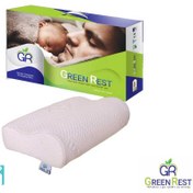 تصویر بالش طبی گرین رست مدل GR126 موجدار سایز لارج 