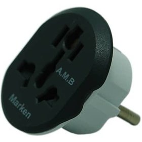 تصویر مبدل برق 3 به 2 نارکن مدل NK-605K2 NK-605K2 Narken Adapter Plug