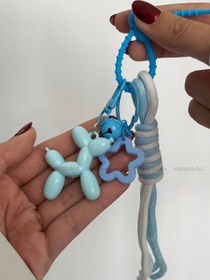 تصویر چارم بگ سگ بادکنکی آبی کد A587 