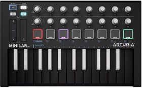 تصویر میدی کنترلر آرتوریا Arturia MiniLAB MkII Inverted Arturia MiniLAB MkII Inverted MIDI Keyboard Controller