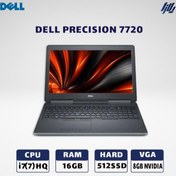 تصویر لپ تاپ استوک رندرگیری DELL precision 7720 i7(7)HQ-16GB-512 SSD-8GB 