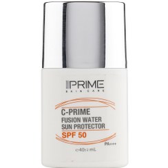 تصویر فلوئید ضد آفتاب حاوی ویتامین c و spf50 فیوژن واتر مناسب انواع پوست حجم 40 میل پر Prime Spf 50 Fusion Water Sun Protector 40 ml