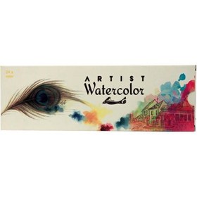 تصویر آبرنگ اقامیری 24 رنگ ا Aghamiri 24 color Watercolours Aghamiri 24 color Watercolours