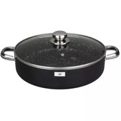 تصویر تابه گرانیت دو دسته استیل سایز 30 ظرفیران (پس کرایه) 