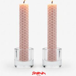 تصویر شمع دست‌ساز لونه زنبوری - ارتفاع حدود ۱ 