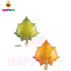 تصویر بادکنک فویلی طرح برگ 