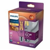 تصویر لامپ رشته ای شفاف 60 W DEDENABLE LIGHT G93 E27 فیلیپس Philips 