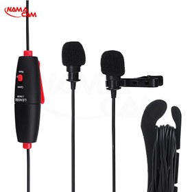 تصویر میکروفون یقه ای باسیم لنزگو dm1 Lensgo DM1 Omnidirectional Lavalier Microphone