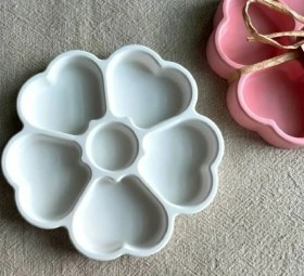 تصویر قالب سیلیکونی سنگ مصنوعی سینک قلبی 