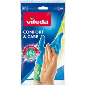 تصویر دستکش آشپزخانه آلمانی ویلدا Vileda Comfort & care سایز لارج ضد حساسیت 