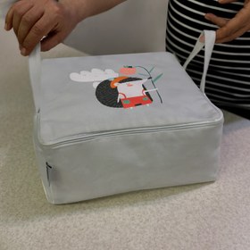 تصویر نظم دهنده و بقچه پارچه ای کودک سرو دوخت، کد: BO-117 