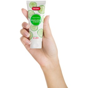 تصویر کرم مرطوب کننده تیوپی با رایحه خیار 75میل ب BBK Cucumber Face And Hand Moisturizing Cream 75ml With New Packaging