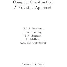 خرید و قیمت دانلود کتاب Compiler Construction. A practical Approach ...