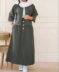 تصویر ست کت و دامن زنانه شیدا شیک و تابستونی 