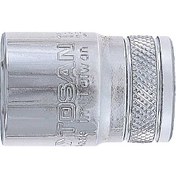 تصویر بکس کوتاه درایو 1/2 اینچ توسن مدل T1274S Tosan T1274S 1/2" Drive Shallow Socket Wrench (6/12 PT)