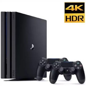 تصویر کنسول بازی ps4 pro کپی خور شده دو دسته اورجینال یک ترابایت 