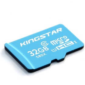 تصویر کارت حافظه microSDHC کینگ استار مدل KingStar 580X استاندارد U1 ظرفیت 32 گیگابایت 