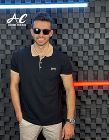 تصویر پولوشرت آستین کوتاه مردانه هوگو باس HUGO BOSS-AC-8828 