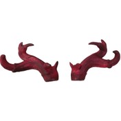 تصویر شاخ تزئینی کلاه کاسکت مدل آنکو مجموعه ۲ عددی 