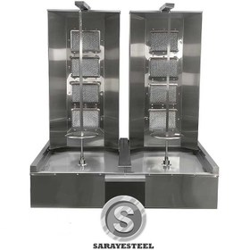 تصویر دستگاه کباب ترکی رومیزی دو سیخ هشت شعله مدل Duner-T2210 