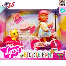 تصویر اسباب بازی دوچرخه باربی با حیوانات BICYCLE FUN 4606 