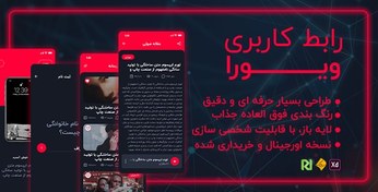 تصویر رابط کاربری Viora، رابط کاربری ویورا مخصوص IOS و Android 