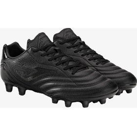 تصویر کفش فوتبال مردانه آگیلا 2321 مشکی برای زمین‌های سخت برند joma Aguila 2321 Black Firm Ground Men's Black Football Boots