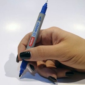 تصویر ماژیک سی دی پنتر مدل CDM-102 دو سر رنگ آبی 