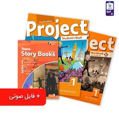 تصویر پک کتاب Project 1 + کتاب داستان انگلیسی Teens Story Books – Project 1 