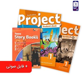 تصویر پک کتاب Project 1 + کتاب داستان انگلیسی Teens Story Books – Project 1 