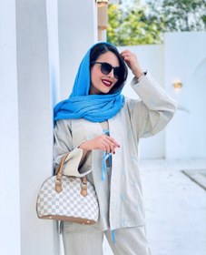 تصویر مانتو تابستانه لینن گلدوزی زنانه - بدون چروک، بدون آبرفت | فری‌سایز تا ۴۴، قد ۷۰ - فری سایز تا ۴۴ / مطابق عکس 