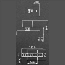 تصویر چراغ سقفى روکار شعاع مدل SH-XT304M-8W Shoa SH-XT304M-8W Ceiling Lights