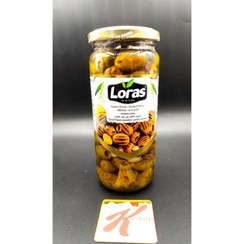 تصویر زیتون بدون هسته کبابی گریل شده لوراس (465 گرم) loras loras