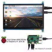 تصویر نمایشگر 7 اینچی لمسی دارای پورت ورودی hdmi 
