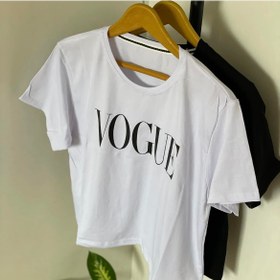 تصویر تیشرت کراپ vogue (کد 7) 