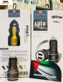 تصویر شارژر فندکی اتومبیل فست GOLTER 3.1A - تایپ سی Car Charger GOLTER 3.1A Fast