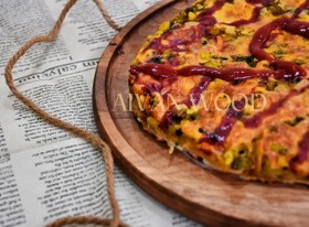 تصویر سینی گرد مدل تینا قطر 30 سانتی متر 