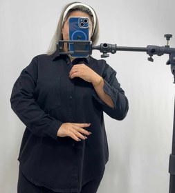 تصویر شومیزکتان مدل السا - سورمه ای 