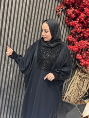 تصویر مانتو عبایی سوزن دوزی درجه 1 الیزه کد 977 