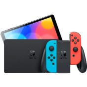 تصویر کنسول بازی قابل حمل نینتندو سوئیچ مدل اولد قرمز-آبی Nintendo Switch Lite Blue and Neon Red