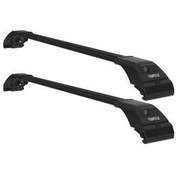 تصویر جعبه بار سقفی مشکی TOYOTA AURIS TOURING ورزشی E180 بین سالهای 2012 2018 روسری متوسط ​​سازگار سیاه Turtle 