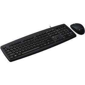 تصویر کیبورد با سیم لاجی کی مدل KM113 به همراه موس Logikey KM113 Wired Keyboard and Mouse Combo